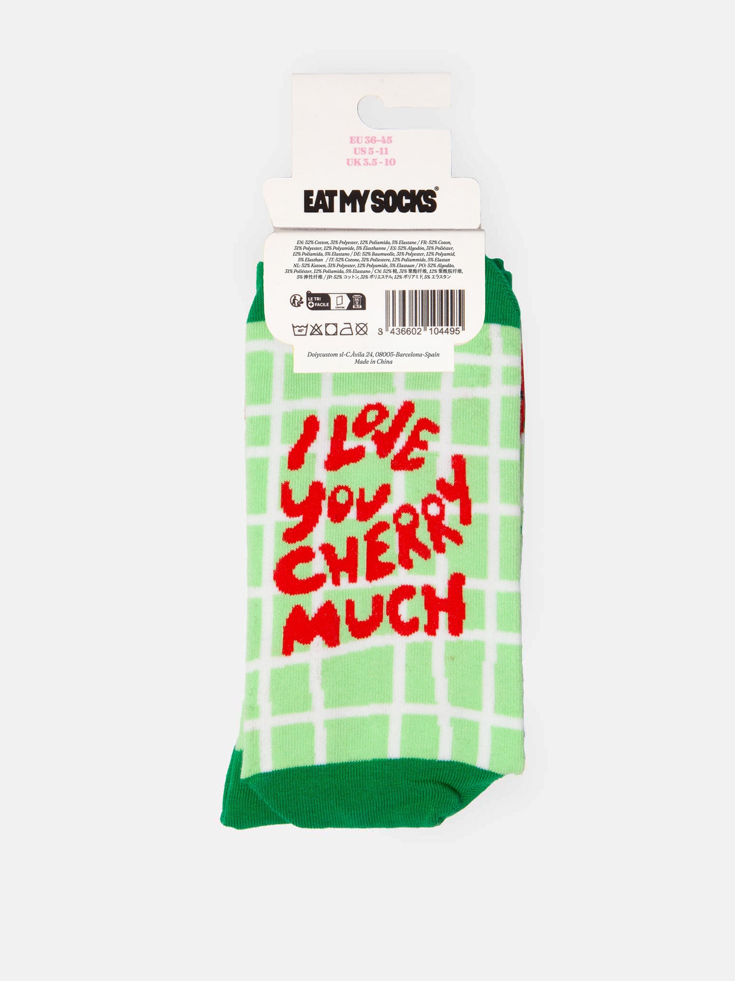 Cherry Flat Socks - Socken