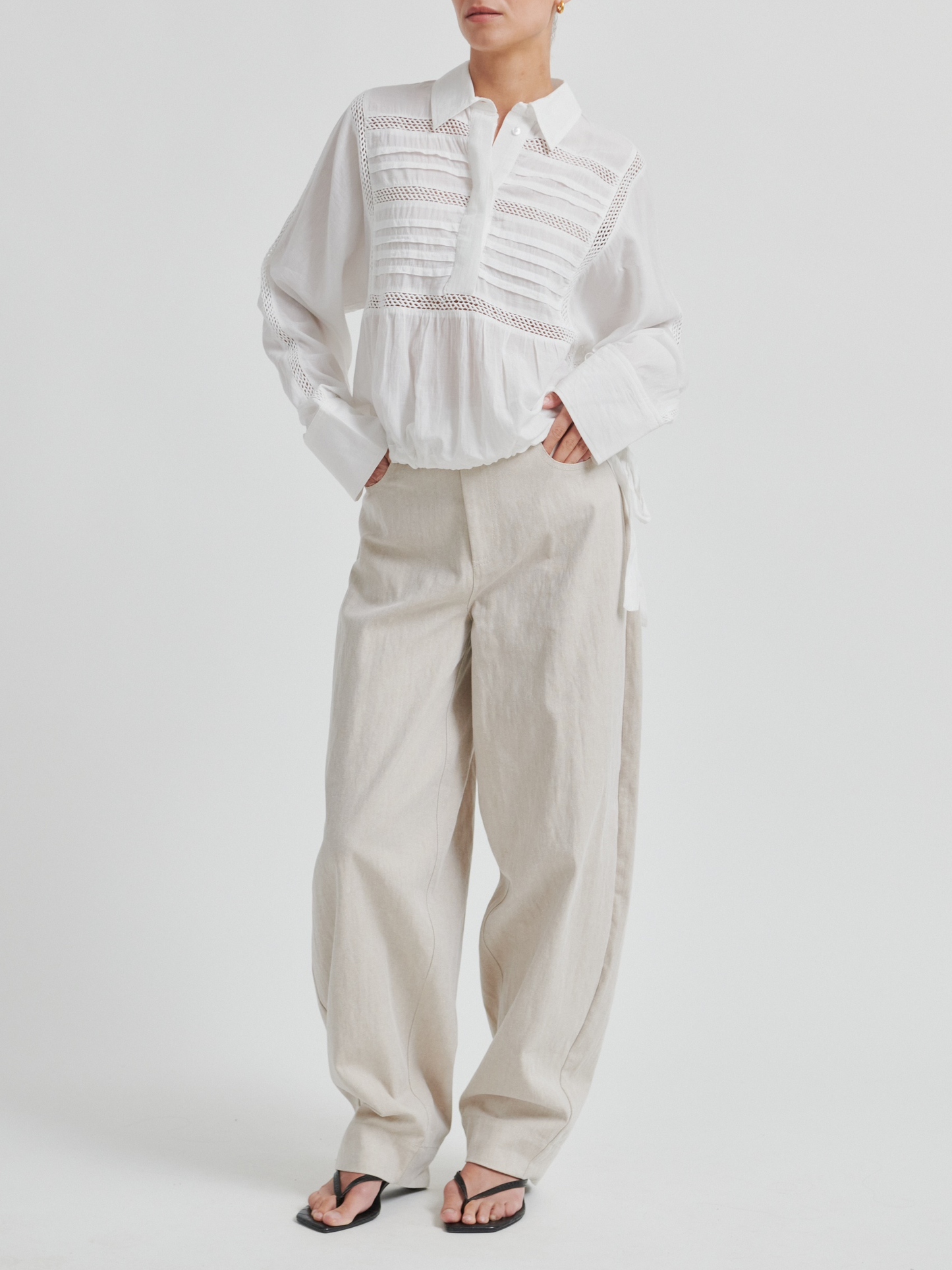 SECOND FEMALE Bacoli Barrel Trousers