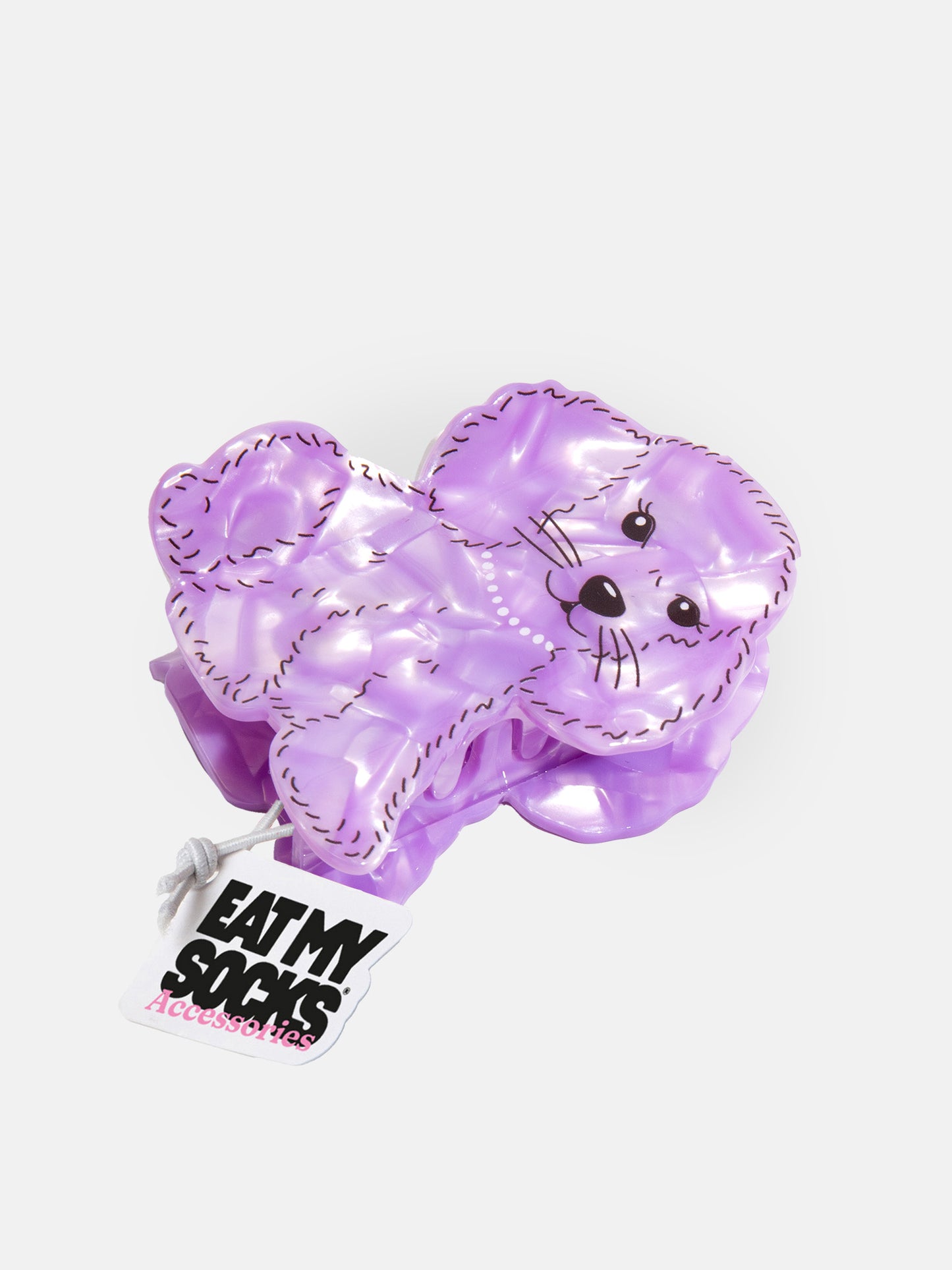 Hair Claw Purple Dog