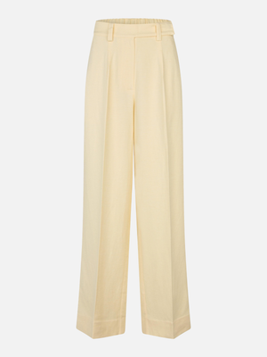 SECOND FEMALE Lino Classic Trousers Yellow