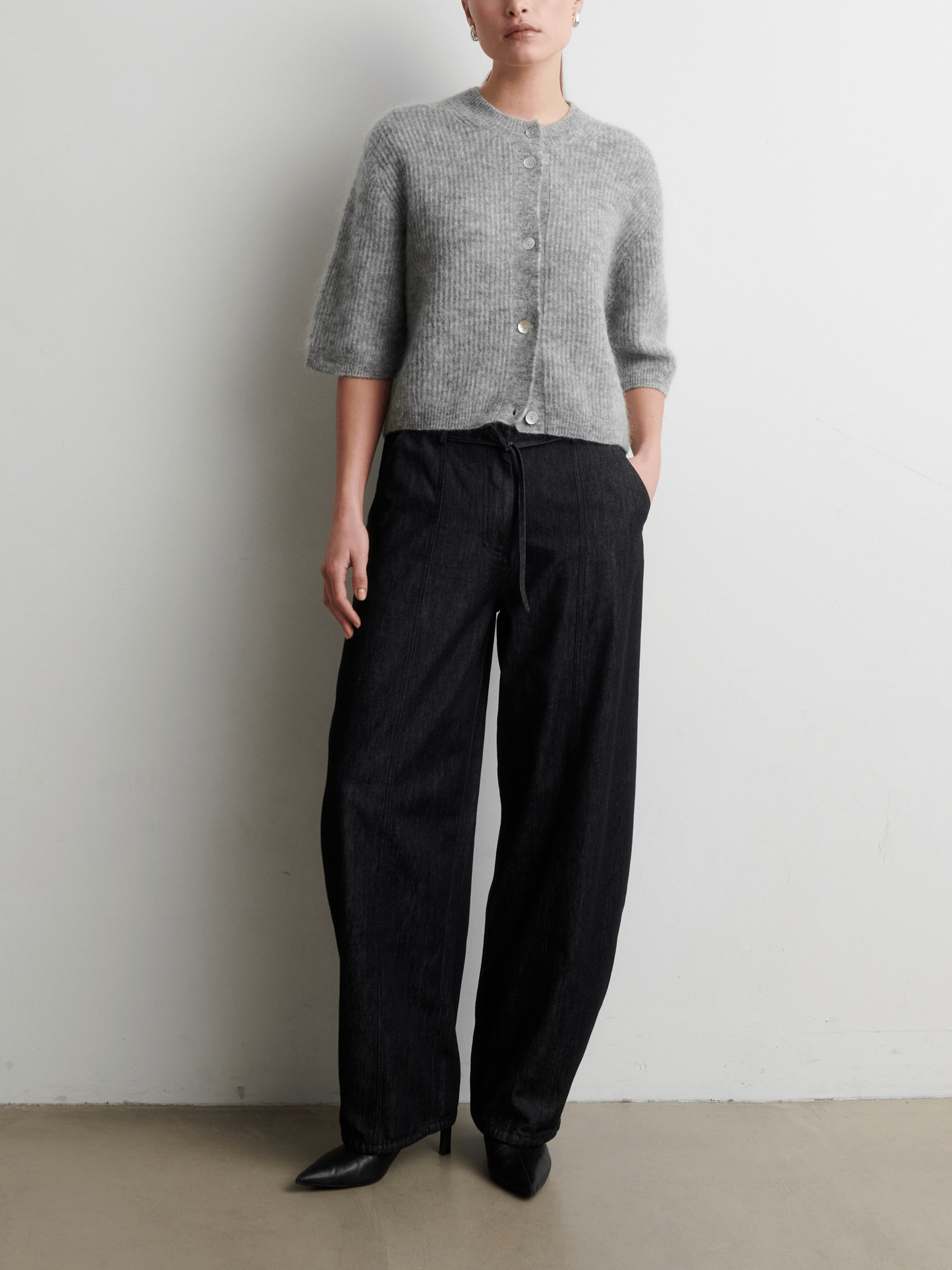 SECOND FEMALE Dera Denim Cargo Trousers