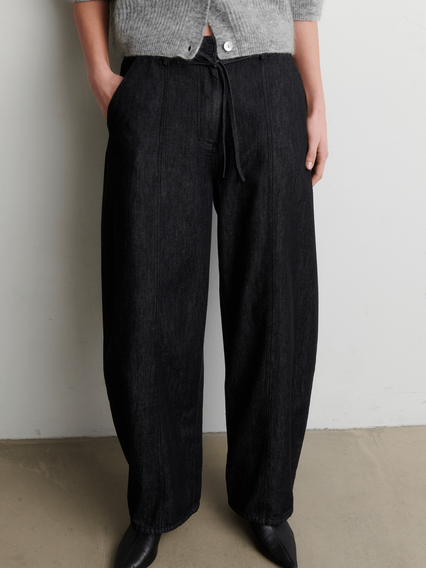 SECOND FEMALE Dera Denim Cargo Trousers