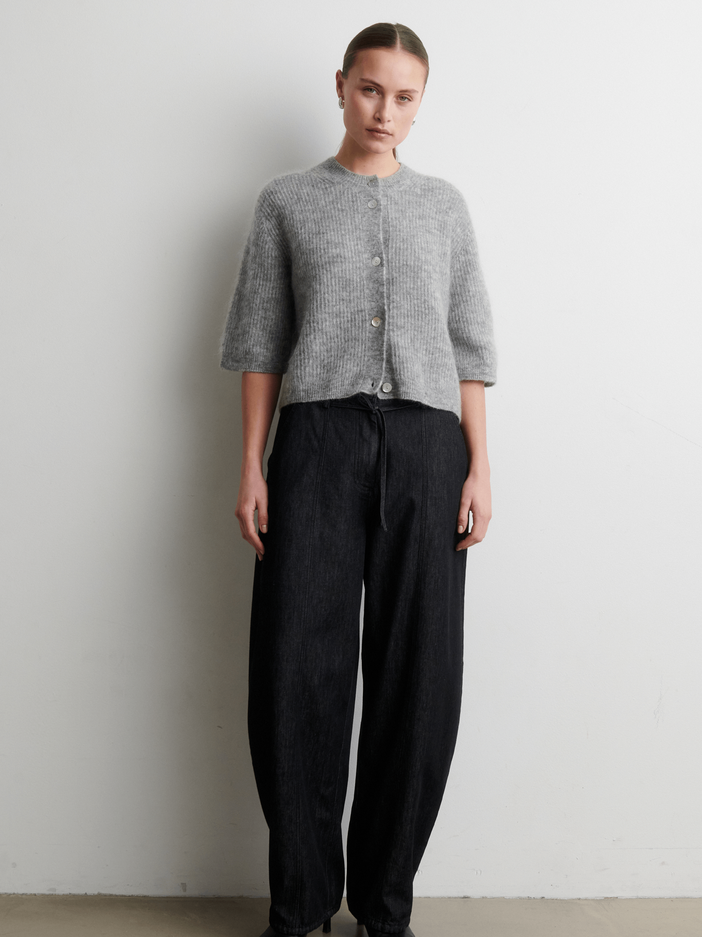 SECOND FEMALE Dera Denim Cargo Trousers