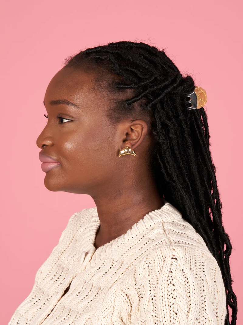 CouCou Suzette Croissant Mini Hair Claw - SPANGE