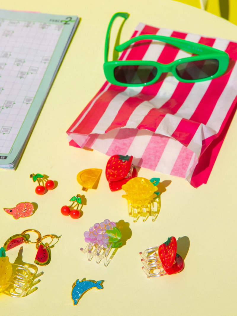 CouCou Suzette Strawberry Mini Hair Claw - SPANGE