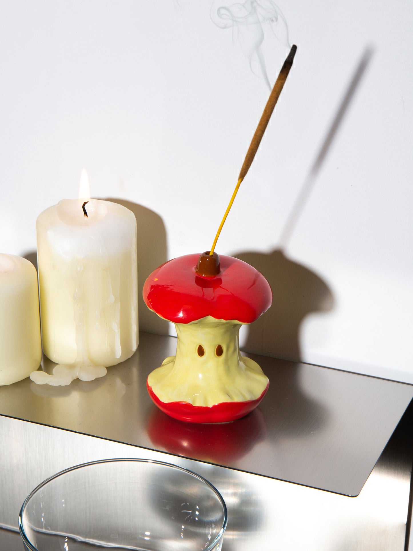 Trashy Apple Incense Holder
