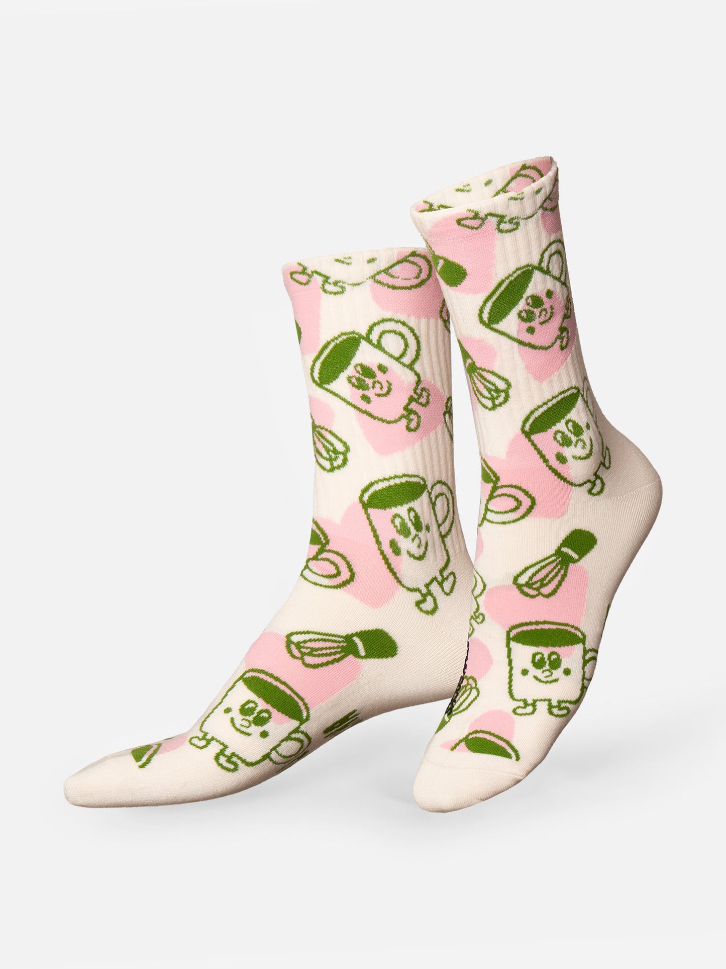 Matcha Love Flat Socks