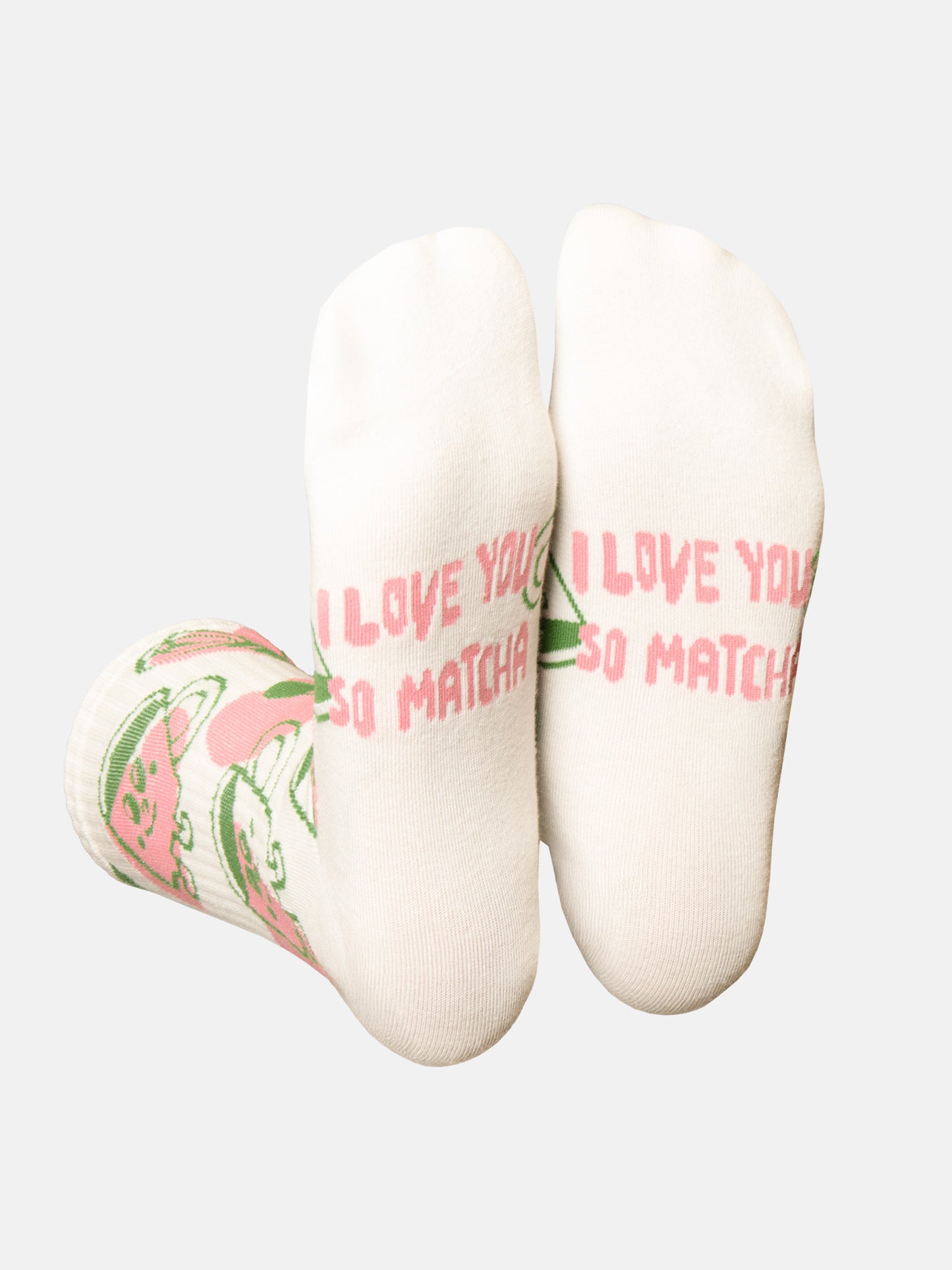 Matcha Love Flat Socks