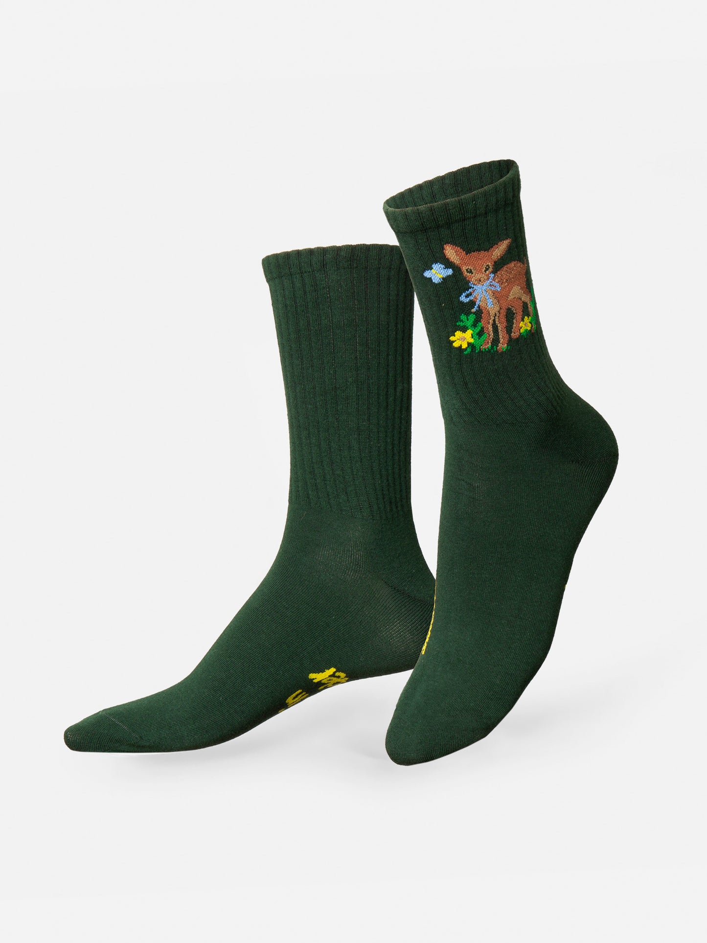 Wonder Deer Flat Socks
