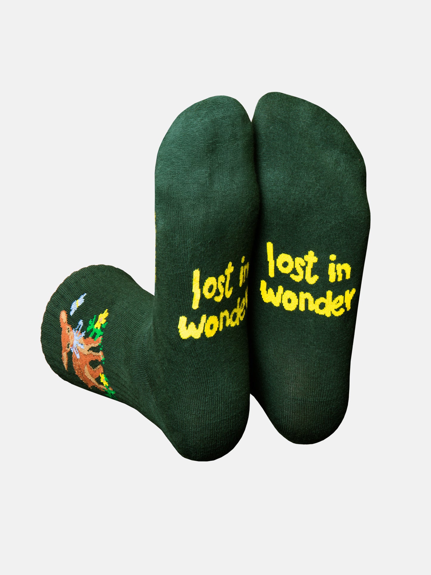 Wonder Deer Flat Socks