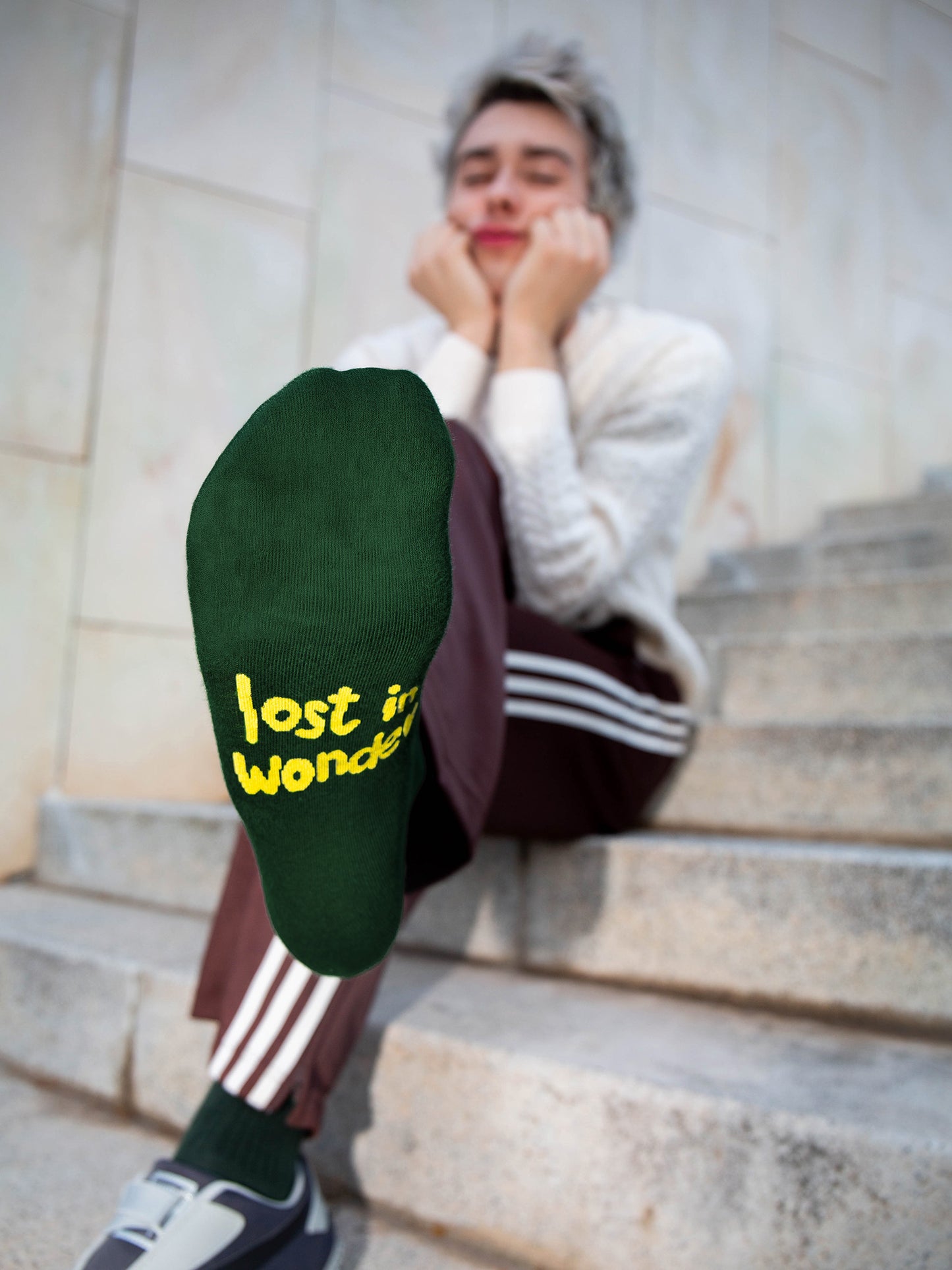 Wonder Deer Flat Socks
