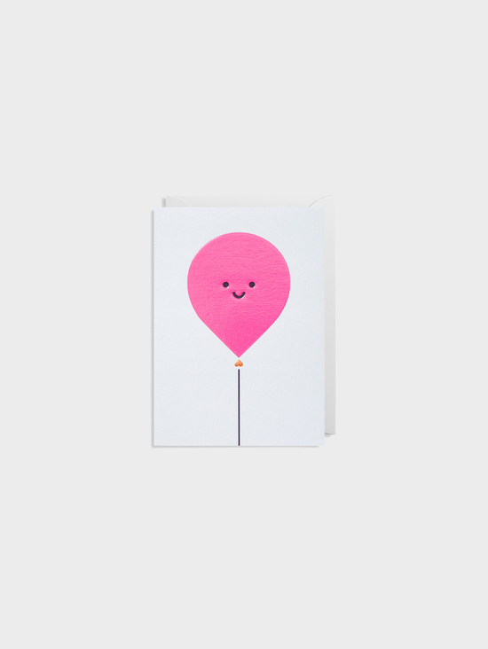 Smiley Balloon Karte