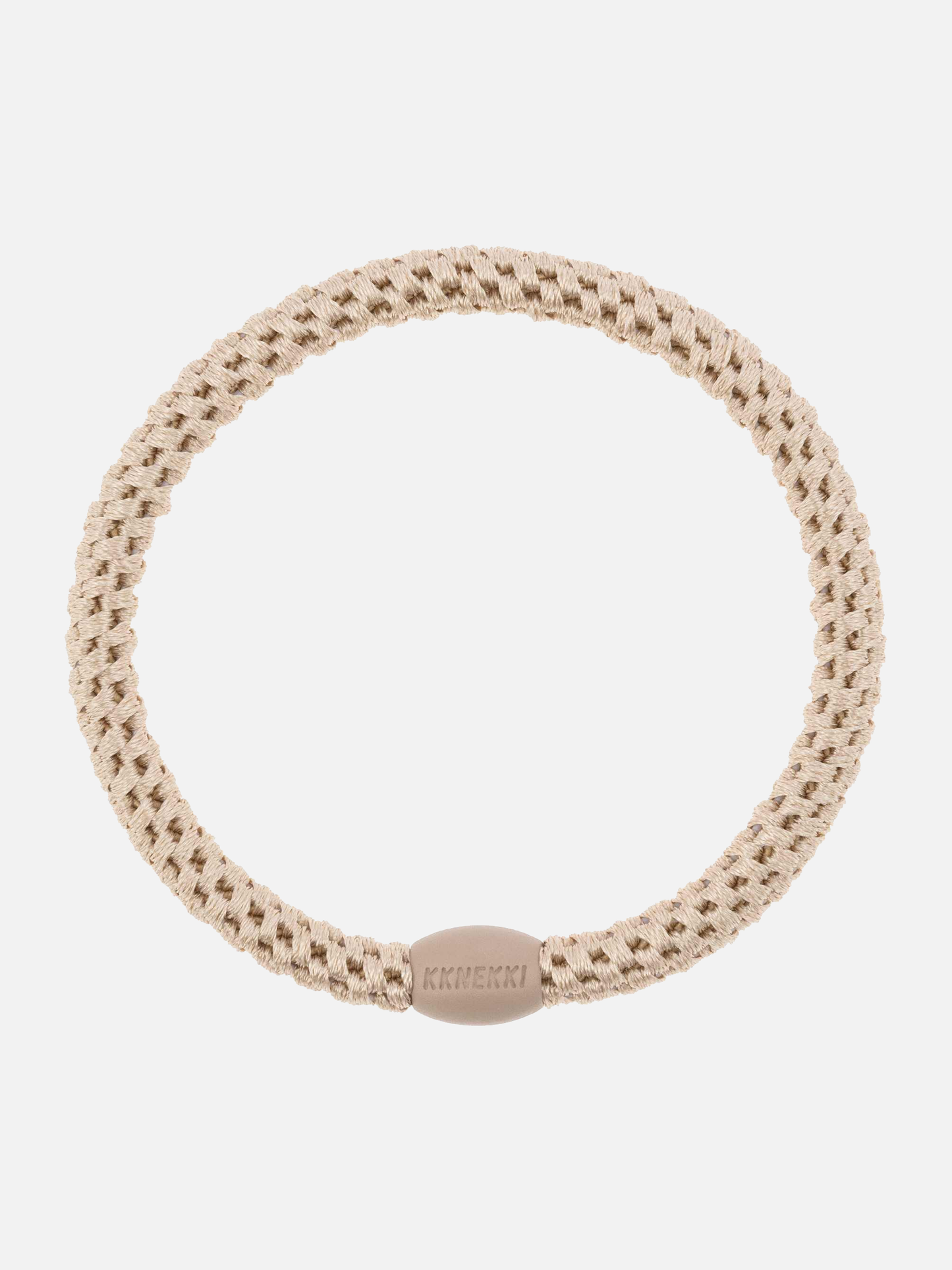 KKNEKKI Hair Tie Slim Plain - Light Beige - Scrunchie