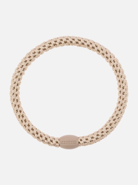 KKNEKKI Hair Tie Slim Plain - Light Beige - Scrunchie