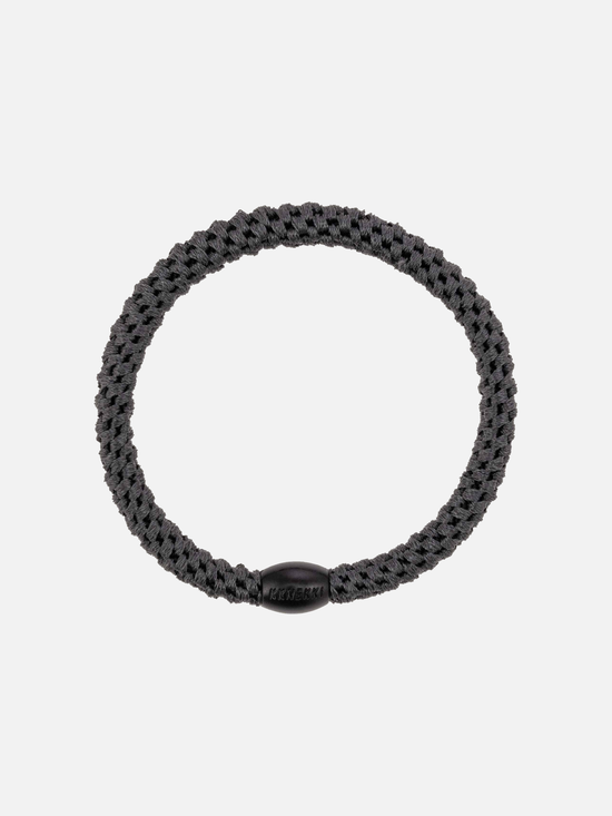 KKNEKKI Hair Tie Slim Plain - Charcoal - Scrunchie