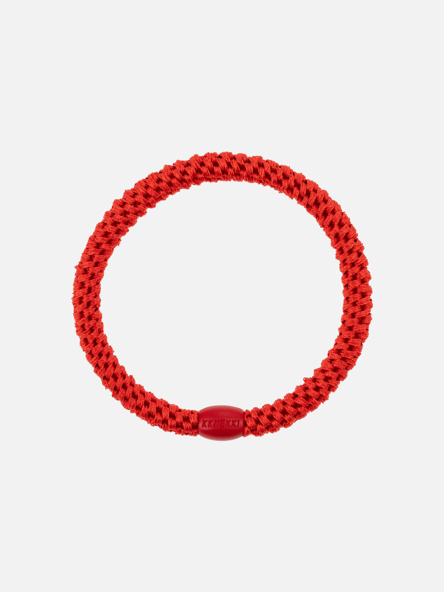 KKNEKKI Hair Tie Slim Plain - Clear Red - Scrunchie
