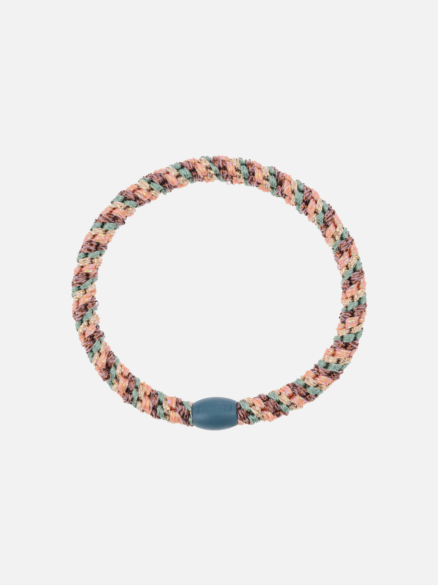 KKNEKKI Hair Tie Slim Mix - Plum Faded Green Glitter - Scrunchie