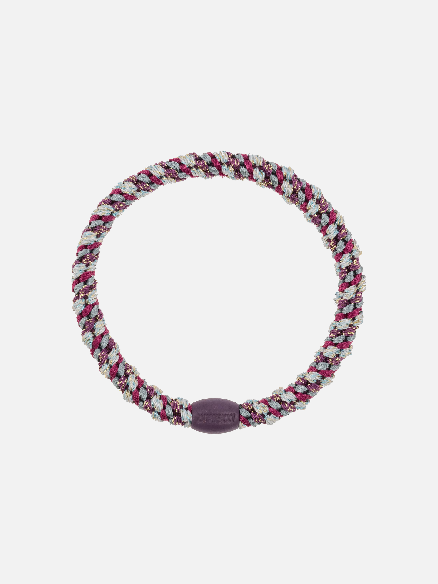 KKNEKKI Hair Tie Slim Mix - Grape Aqua Glitter - Scrunchie