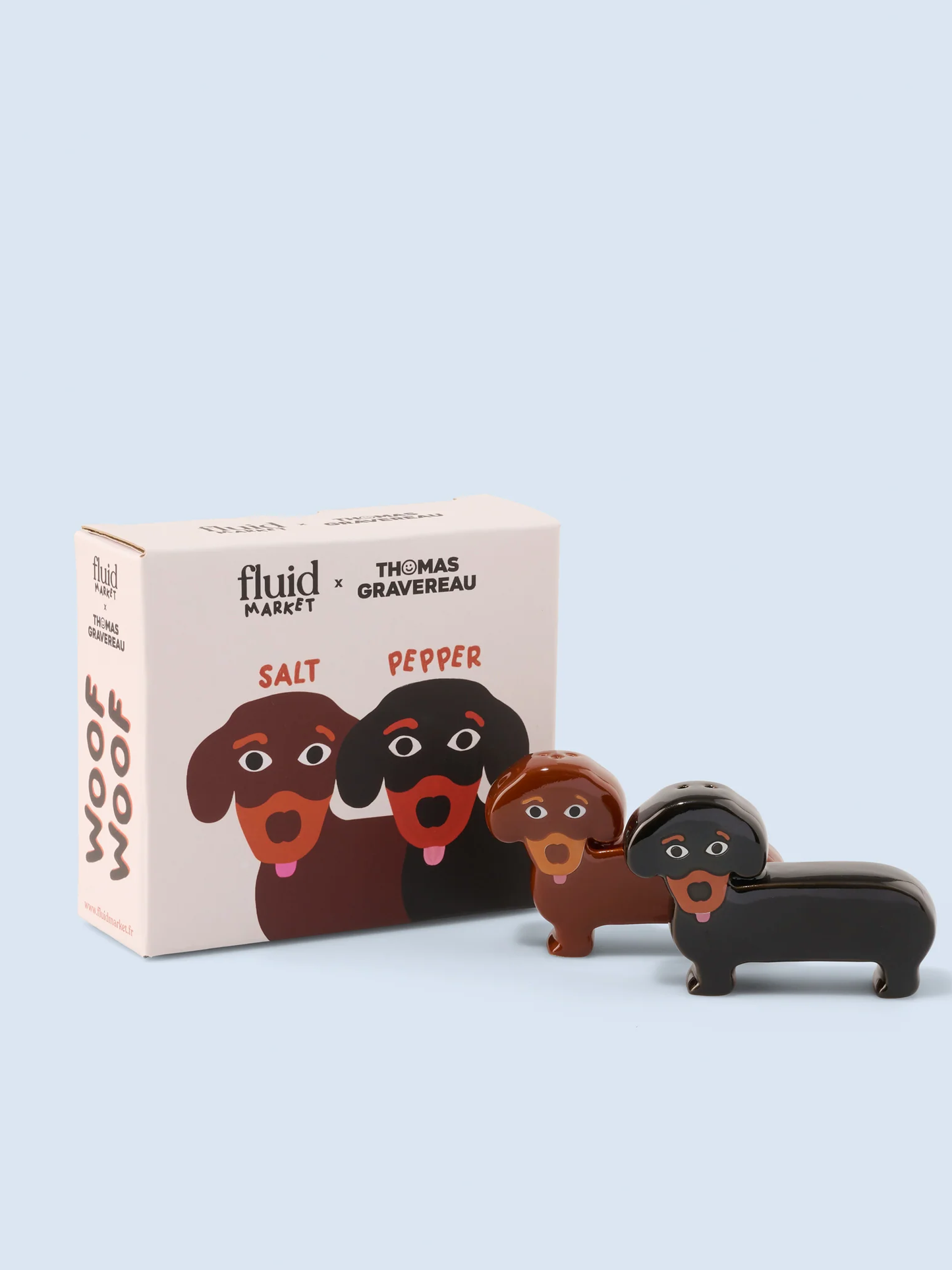 FLUID MARKET Salt & Pepper Dachshund - Salz Pfeffer