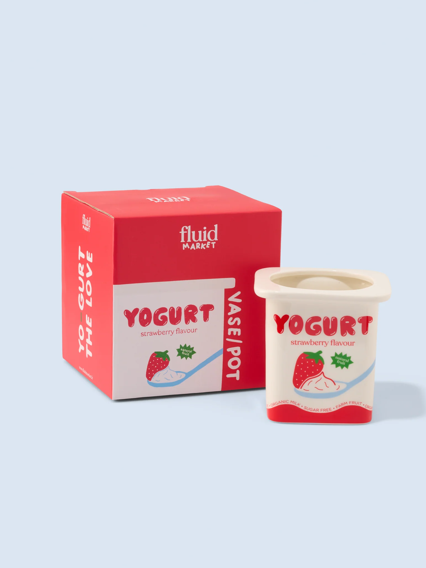 FLUID MARKET Strawberry Yoghurt Vase - Vase
