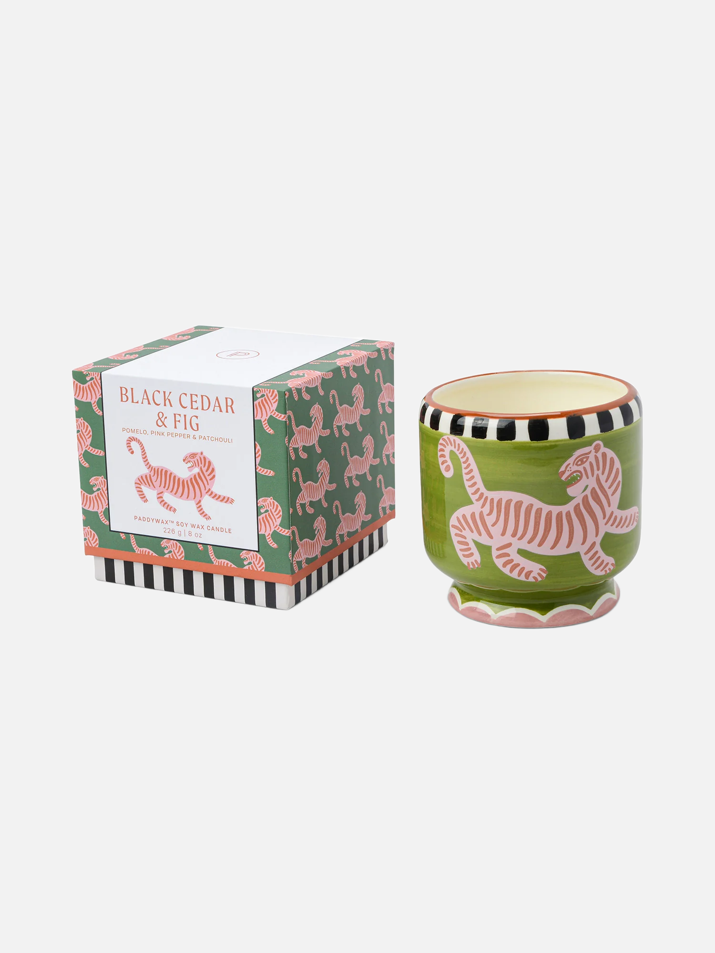 Ceramic Scented Candle - Black Cedar & Fig - Kerze