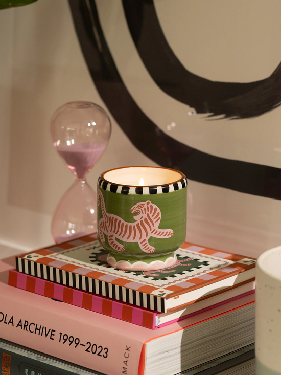 Ceramic Scented Candle - Black Cedar & Fig - Kerze