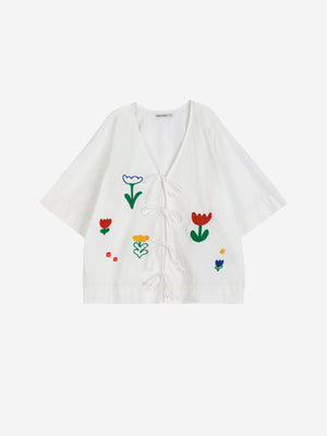 BOBO CHOSES Garden Embroidery Shirt