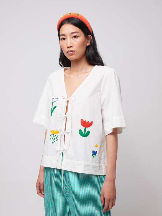 BOBO CHOSES Garden Embroidery Shirt