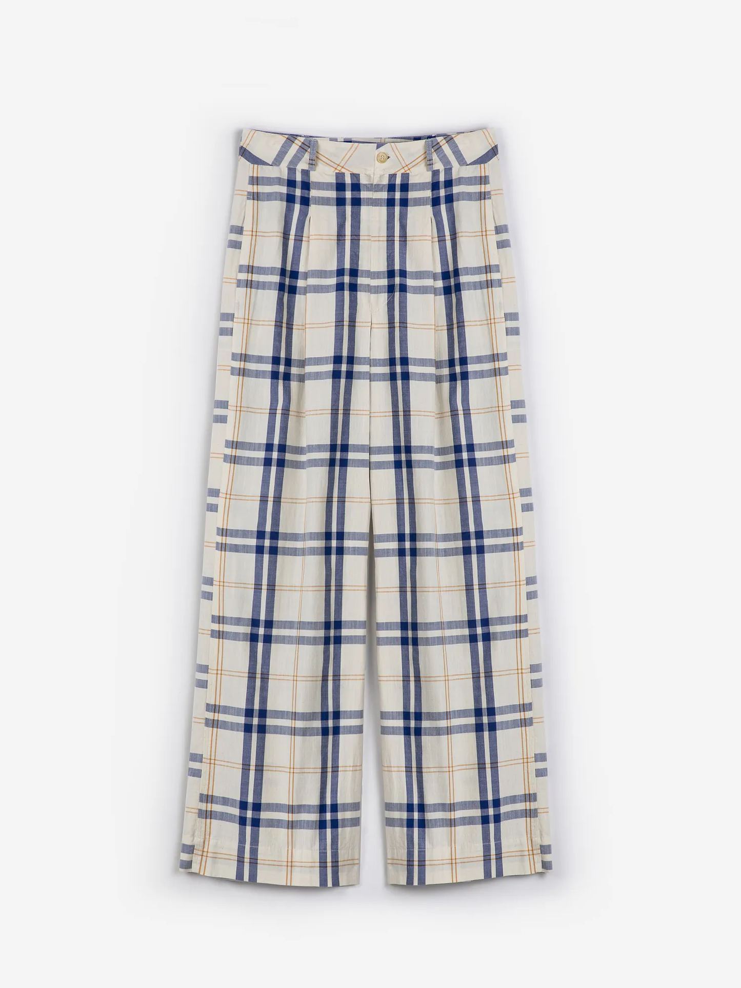BOBO CHOSES Fun Tartan Twill Wide Leg Pants