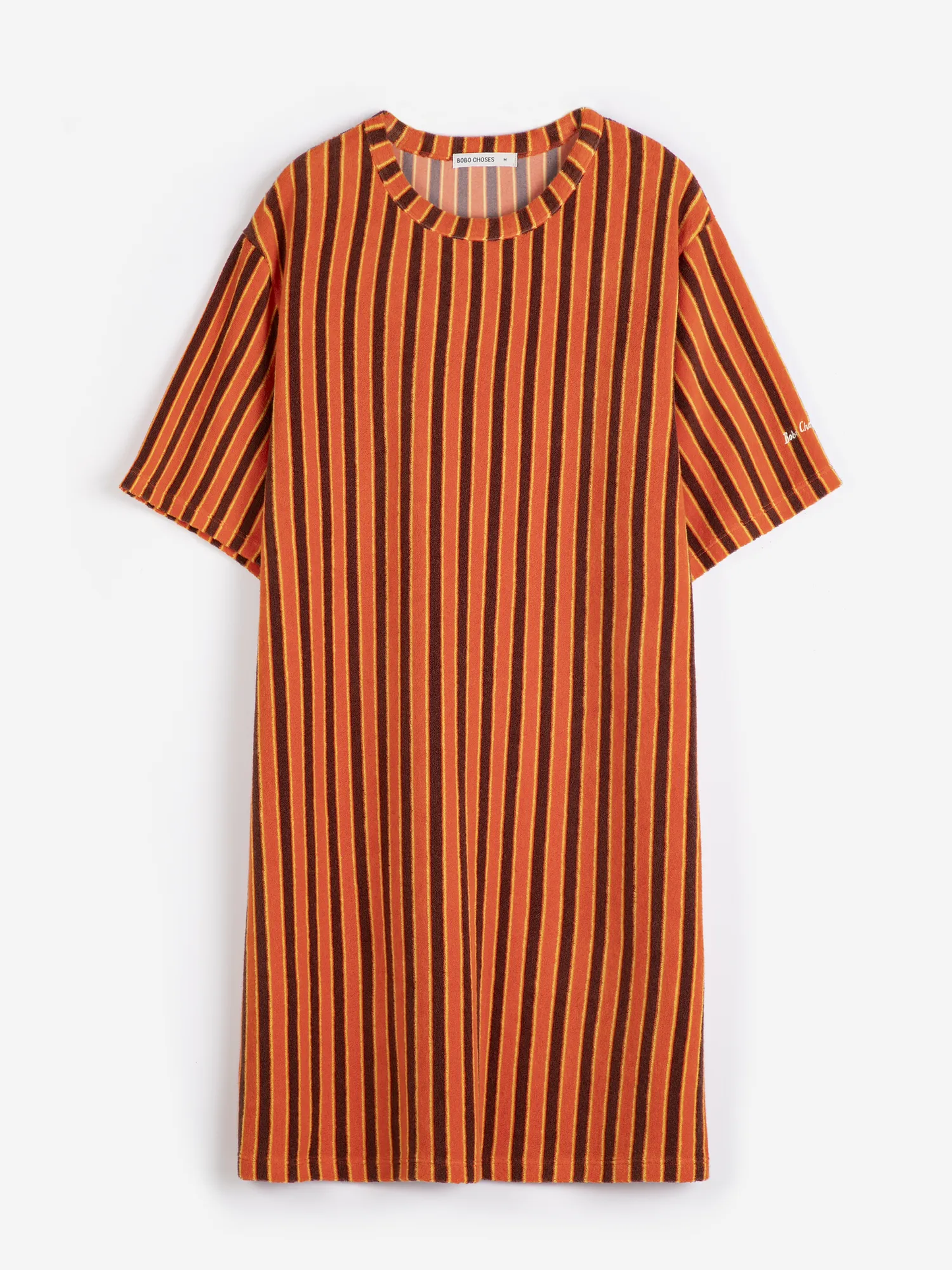 BOBO CHOSES Striped Terry T-Shirt Dress