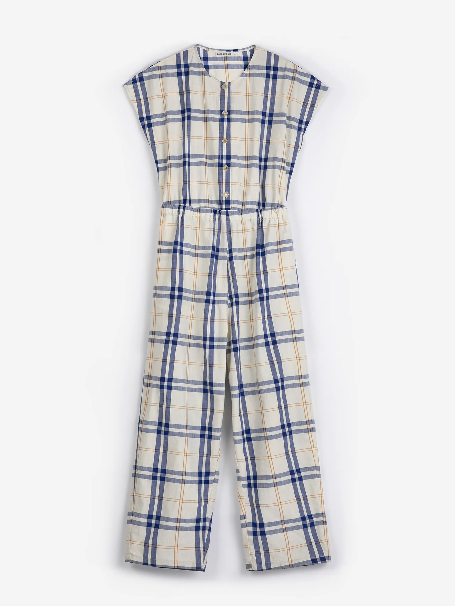 BOBO CHOSES Fun Tartan Relaxed Jumpsuit