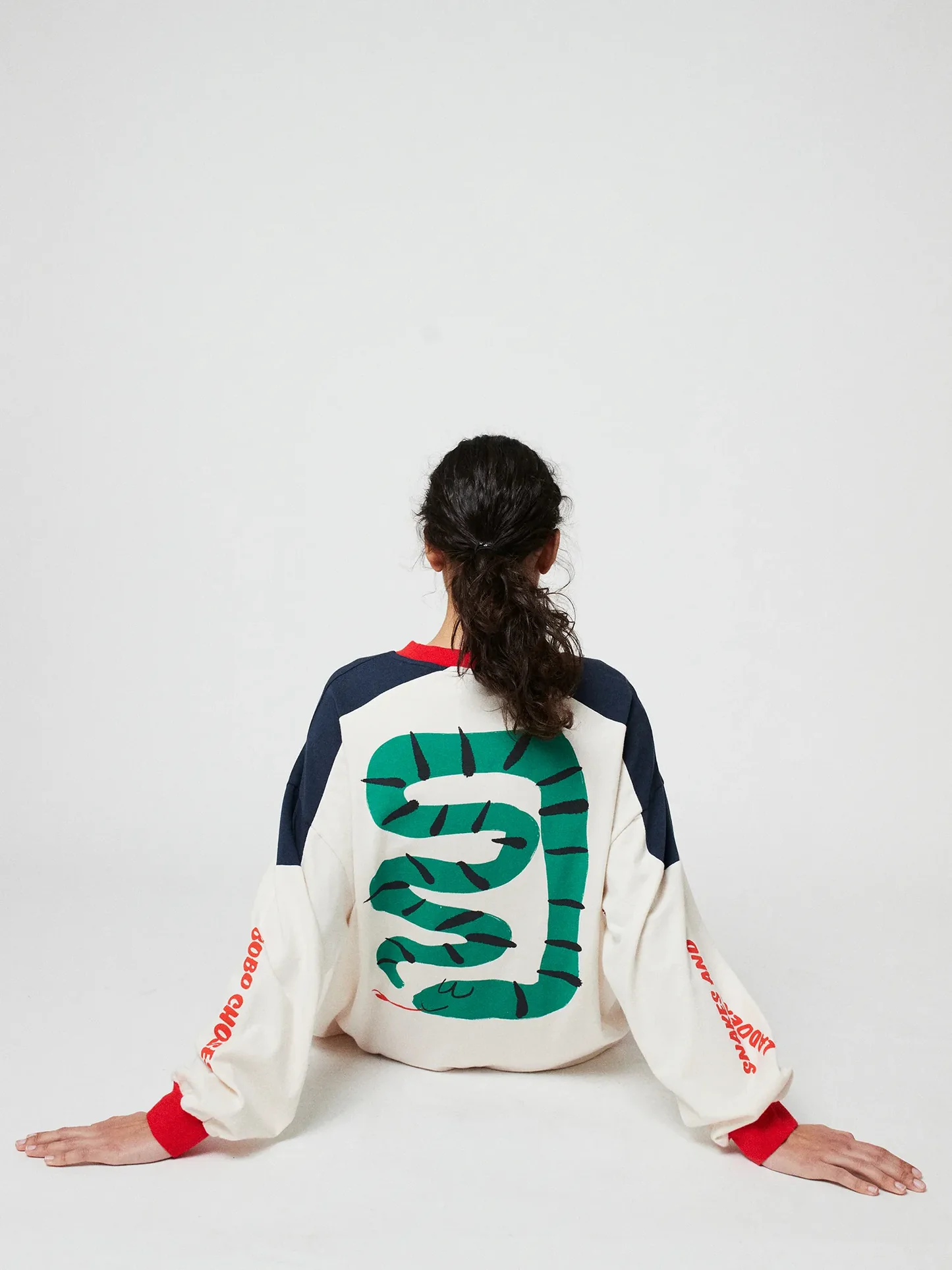 BOBO CHOSES Snake LS T-Shirt - Longsleeve