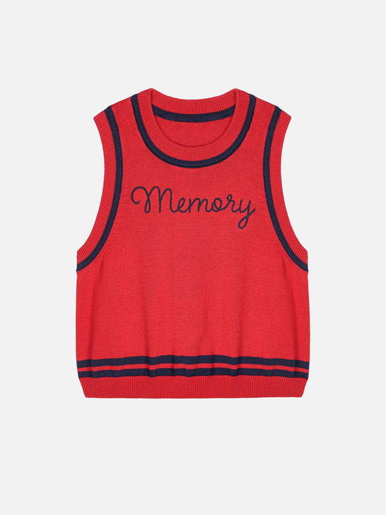 BOBO CHOSES Memory Knitted Vest - S - Strick