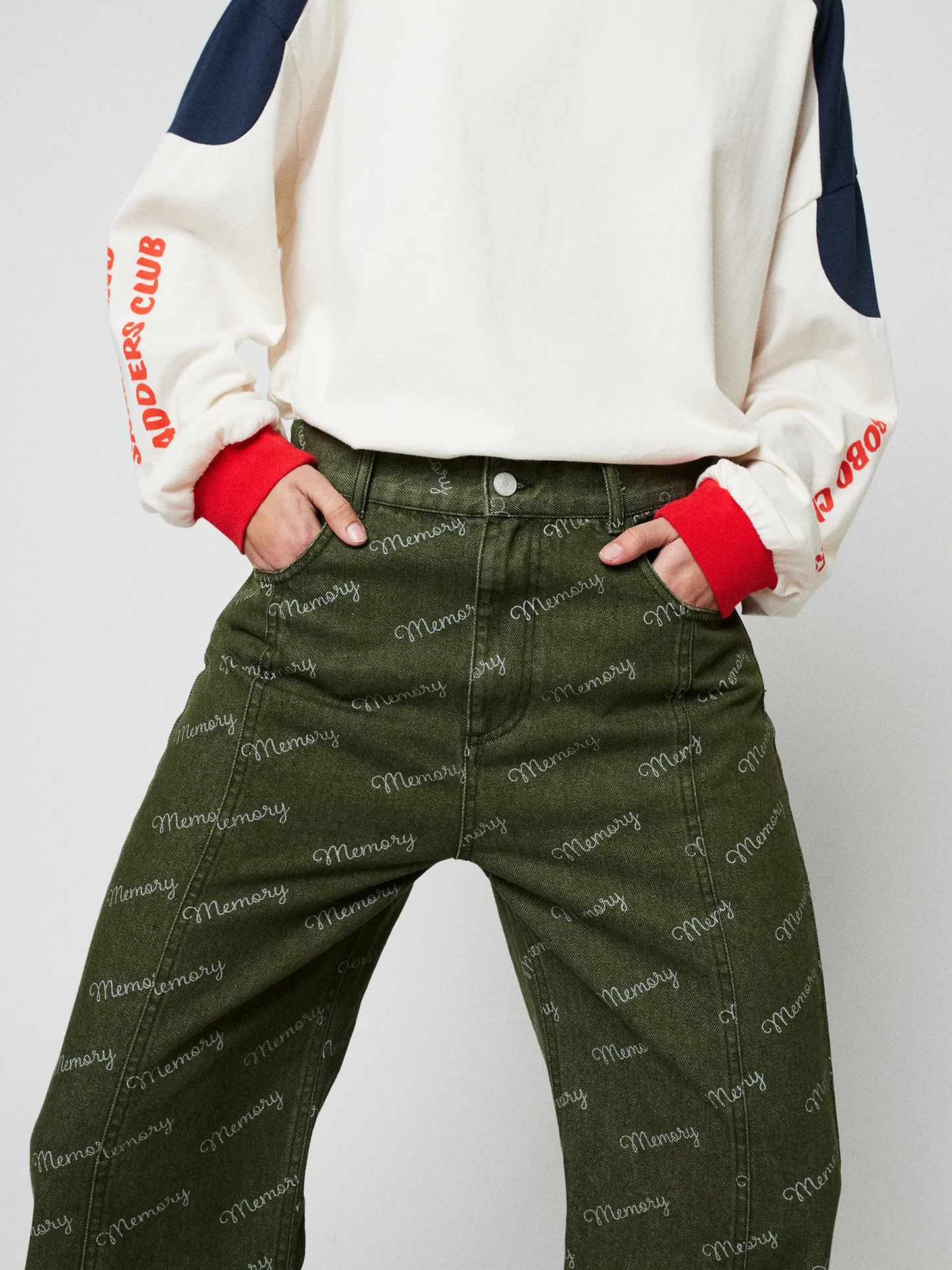 BOBO CHOSES Memory All Over Denim Pants - Hose