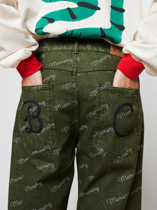 BOBO CHOSES Memory All Over Denim Pants - Hose