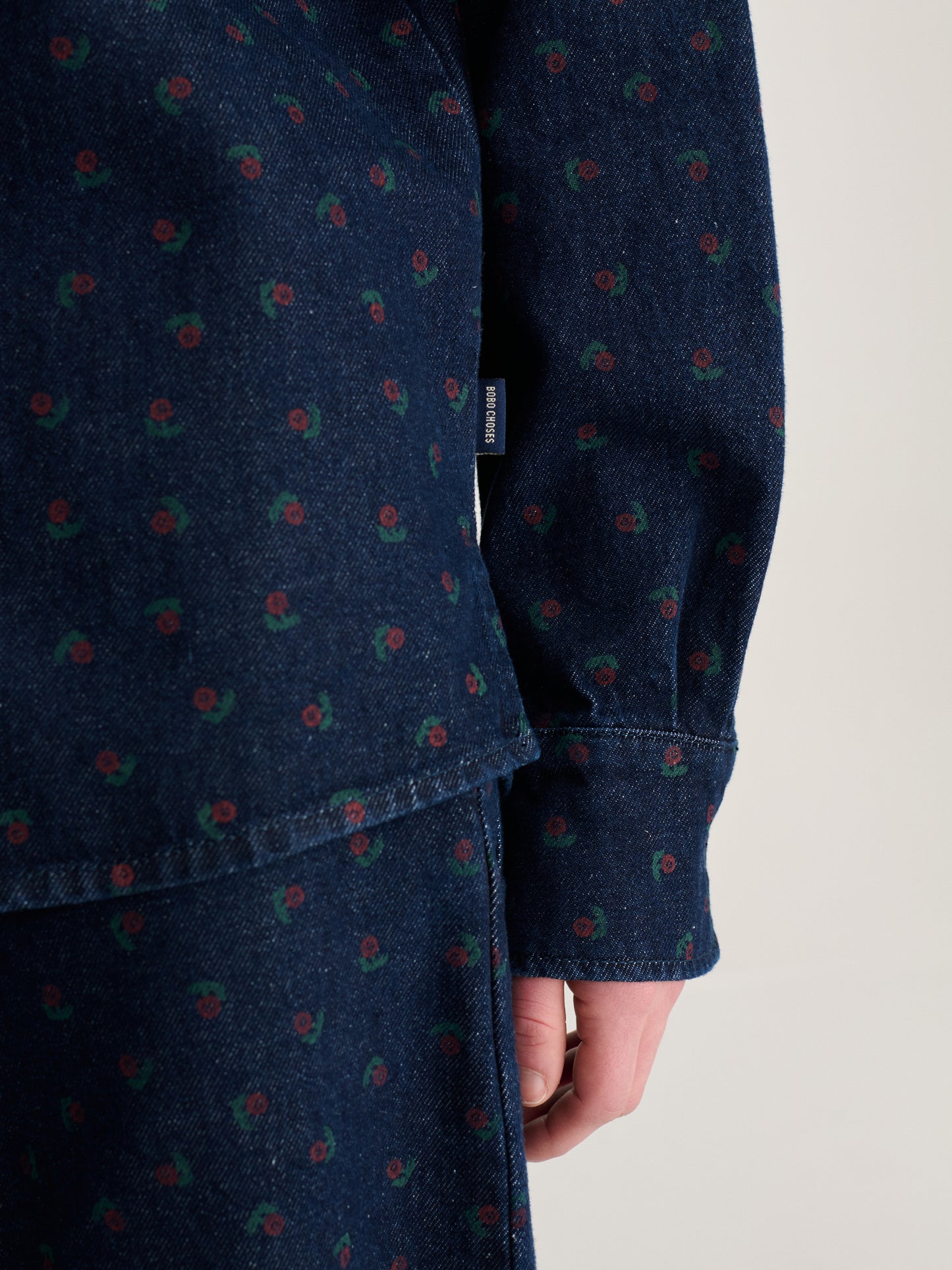 BOBO CHOSES Swamp Whirl Light Denim Shirt