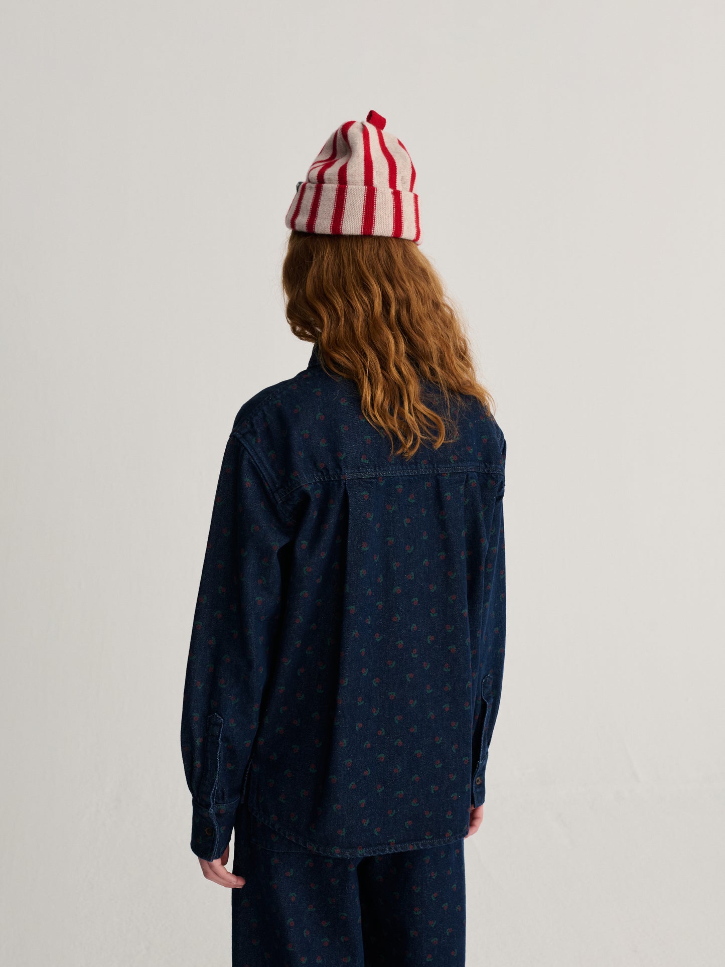 BOBO CHOSES Swamp Whirl Light Denim Shirt