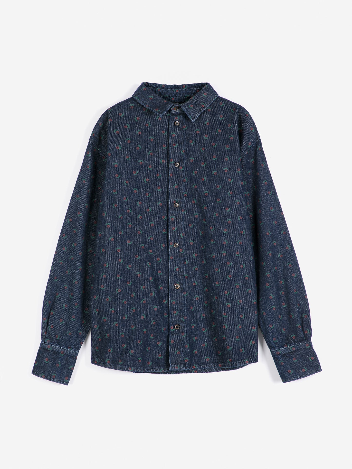 BOBO CHOSES Swamp Whirl Light Denim Shirt
