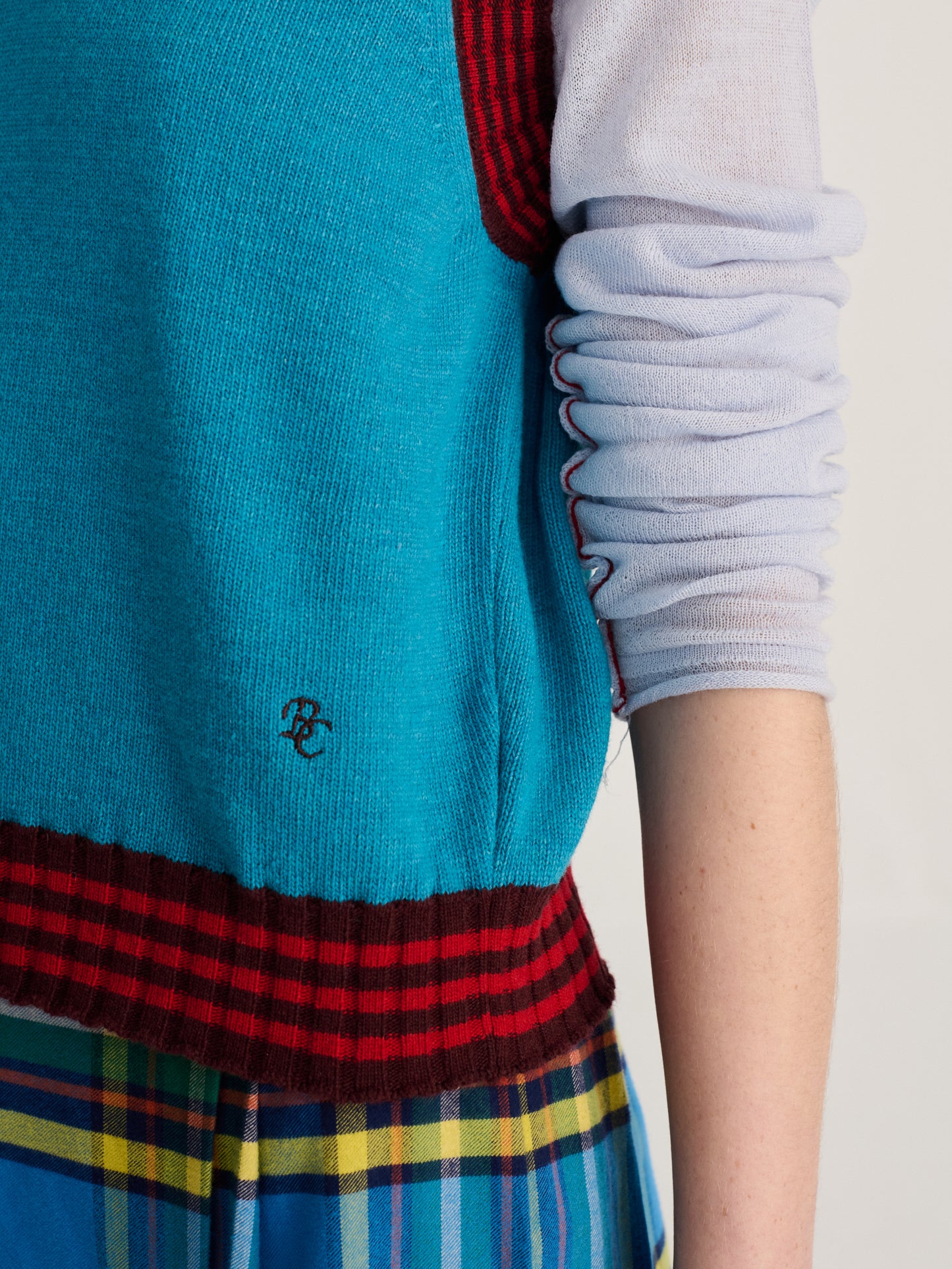 BOBO CHOSES Striped Knit Vest