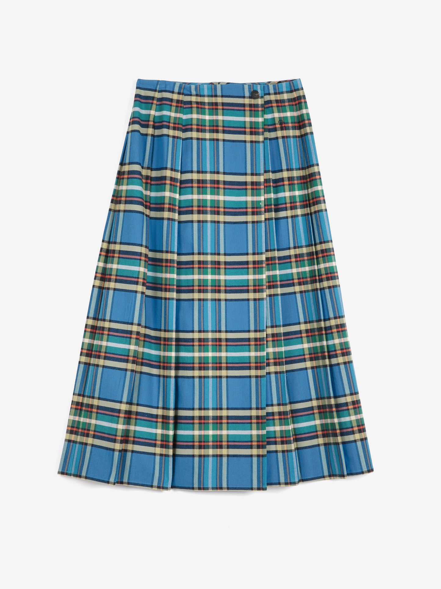 BOBO CHOSES Tartan Flannel Pleated Skirt