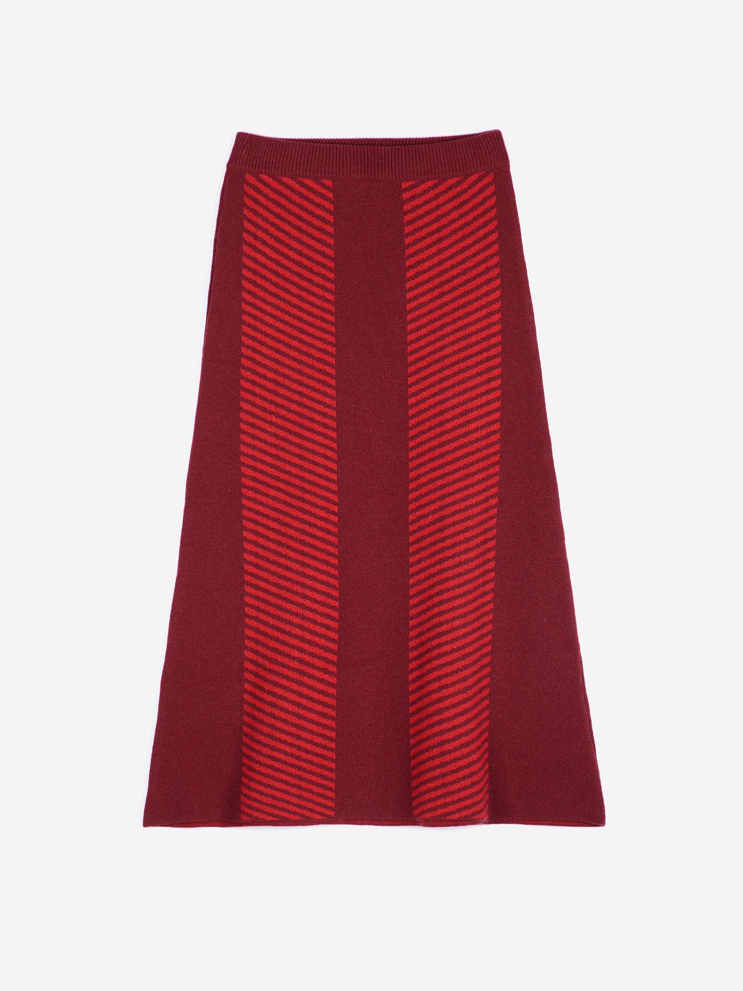 BOBO CHOSES Knit Skirt - Burgundy Red