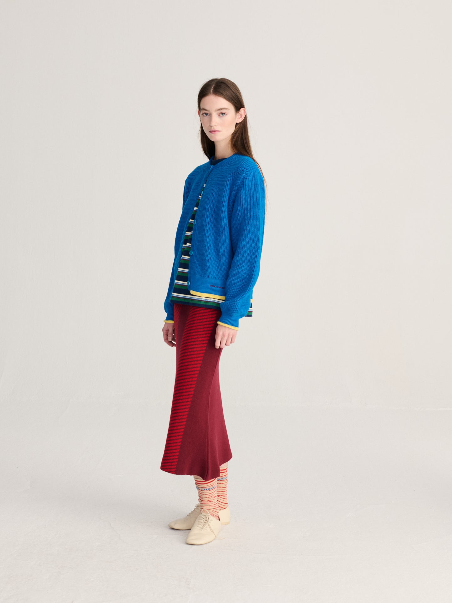 BOBO CHOSES Knit Skirt - Burgundy Red