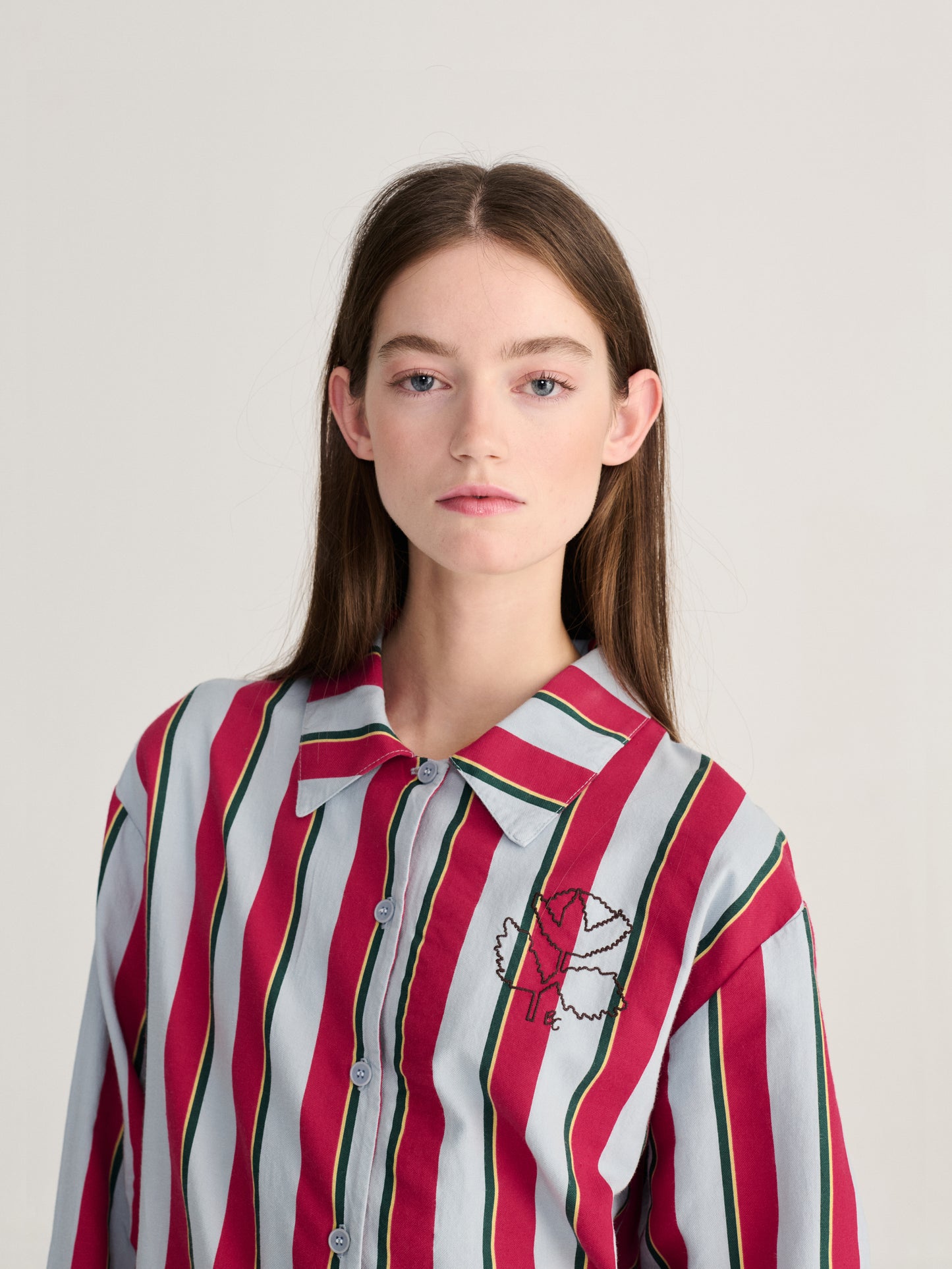 BOBO CHOSES Striped Flannel Sleepwear Set