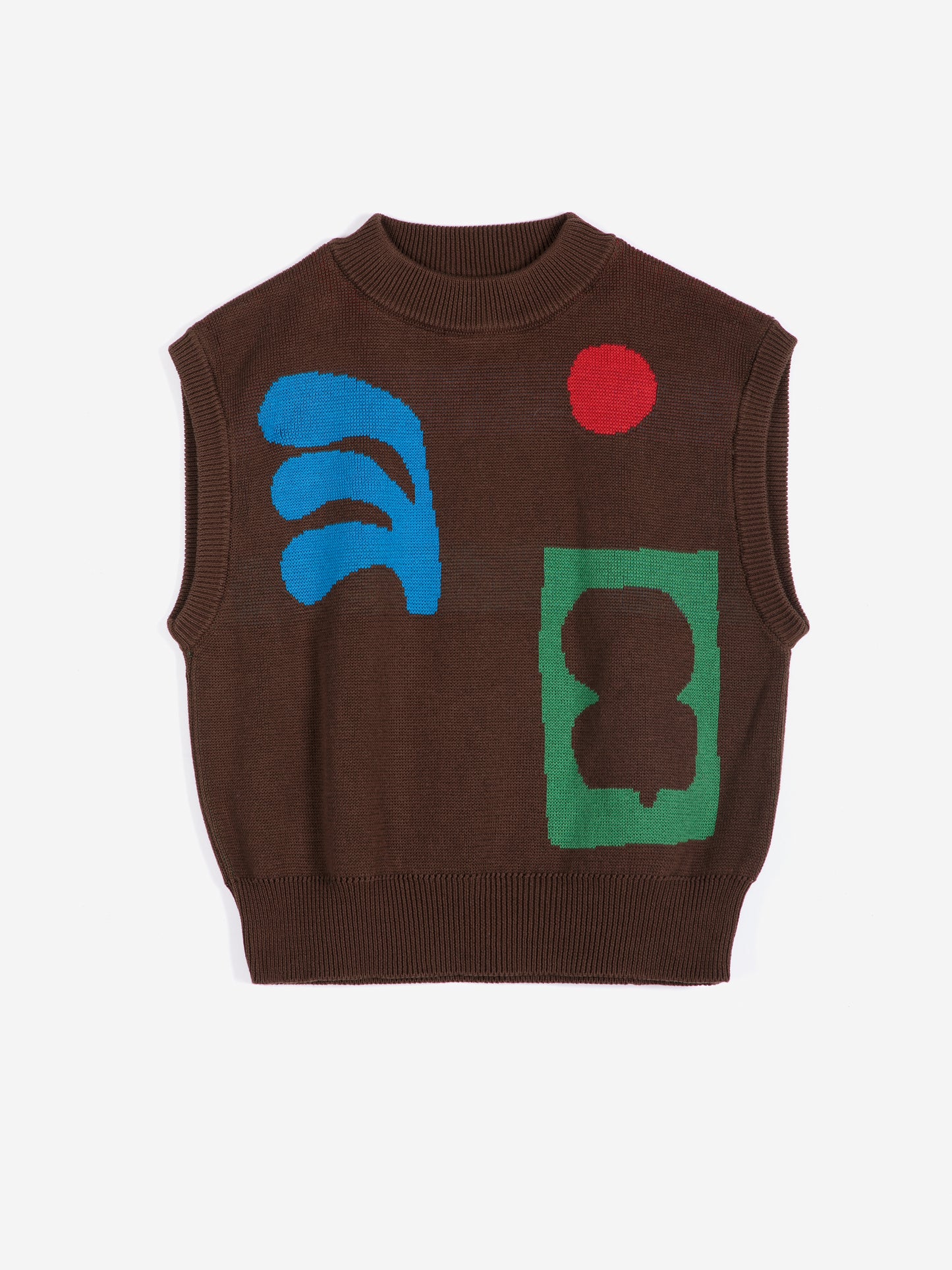 BOBO CHOSES Plant Seal Knit Vest