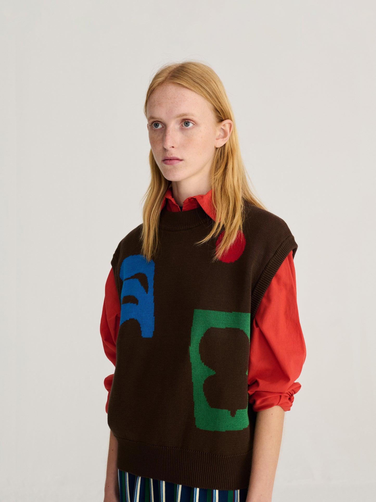 BOBO CHOSES Plant Seal Knit Vest