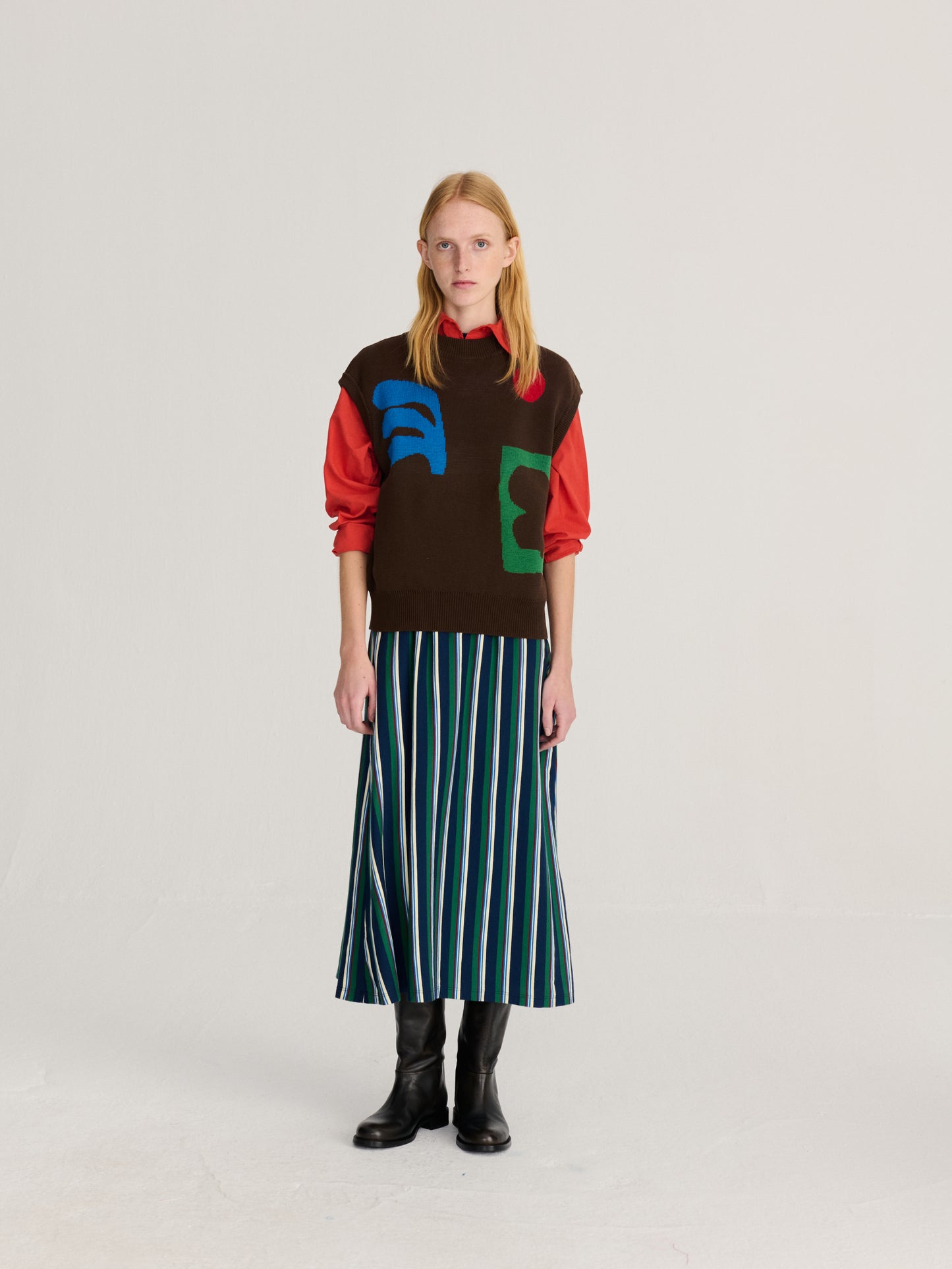 BOBO CHOSES Plant Seal Knit Vest