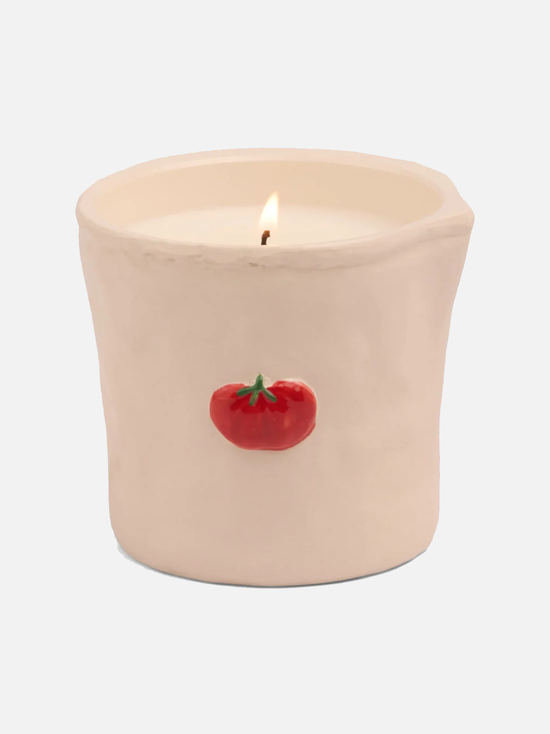 Embossed Ceramic Candle ‐ Heirloom Tomato - Kerze