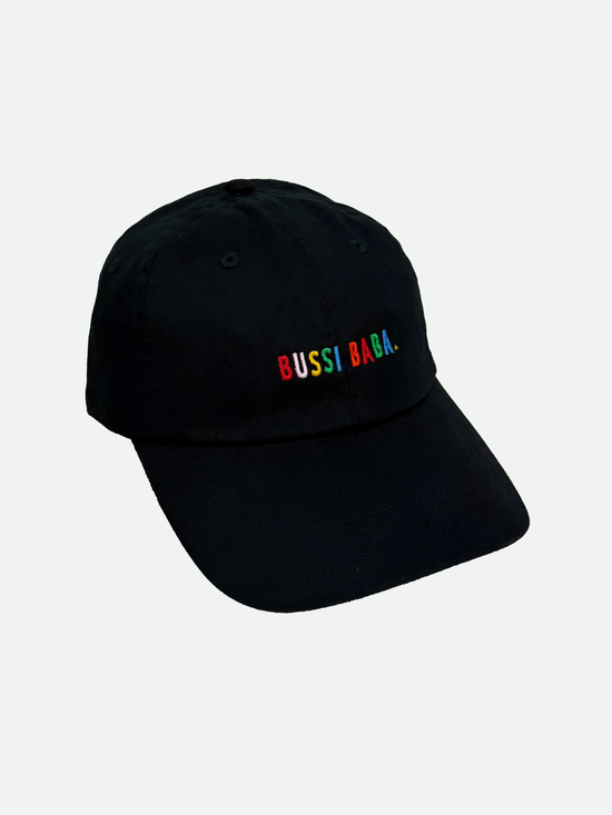 KITSCH BITCH Bussi Baba Rainbow Kappe Black