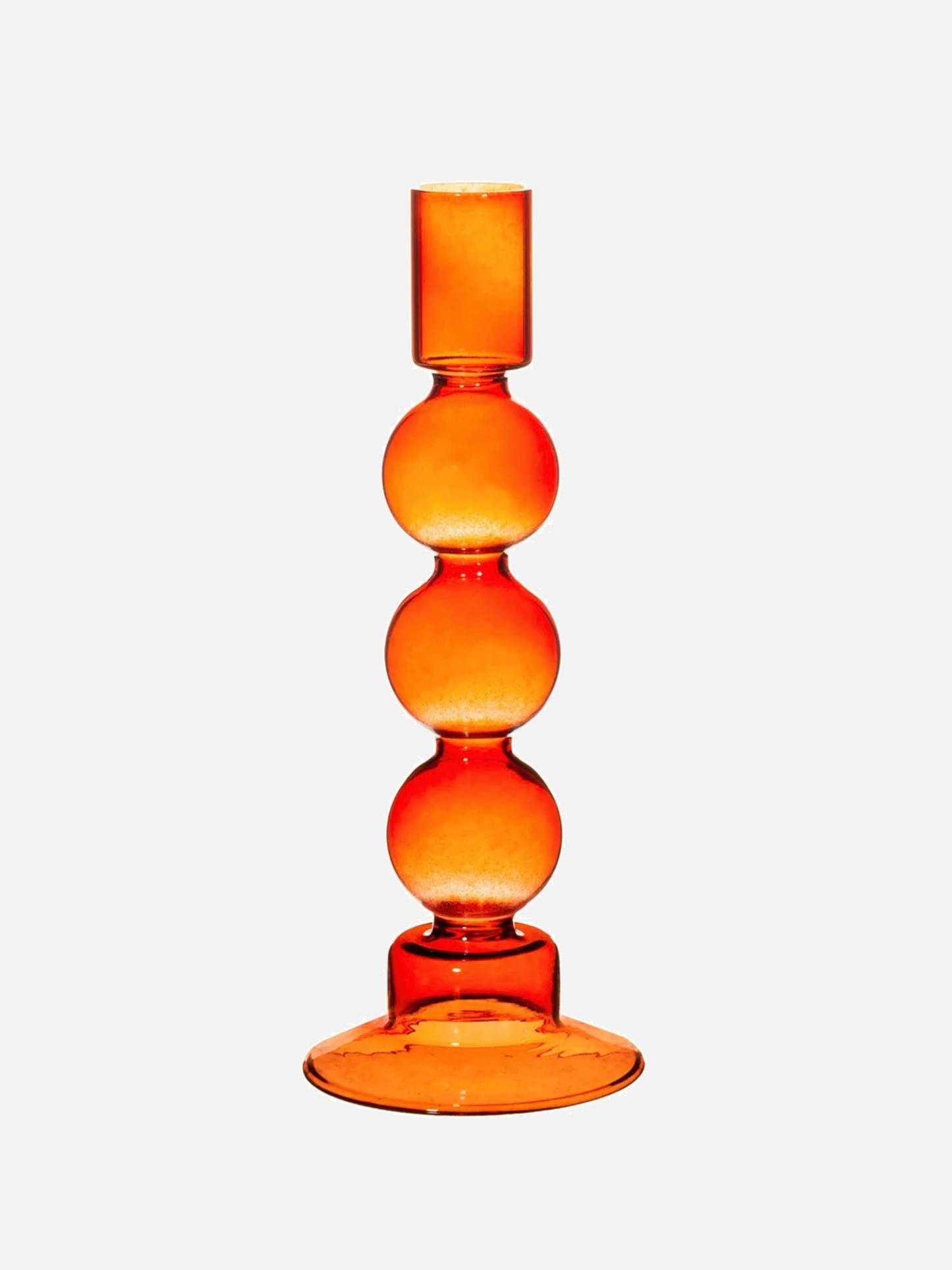 Bubble Candle Holder - orange