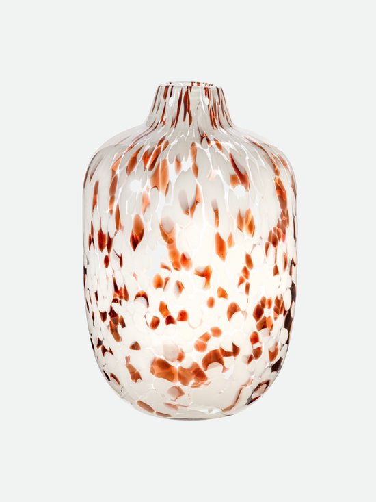 Large Speckled Glass Vase